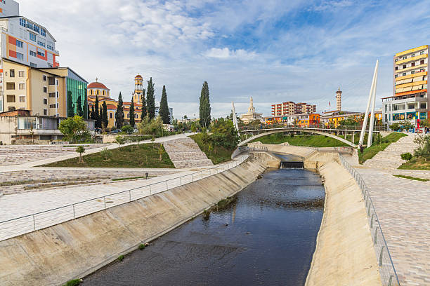 Panoramic view of Fier showcasing modern urban living and real estate opportunities