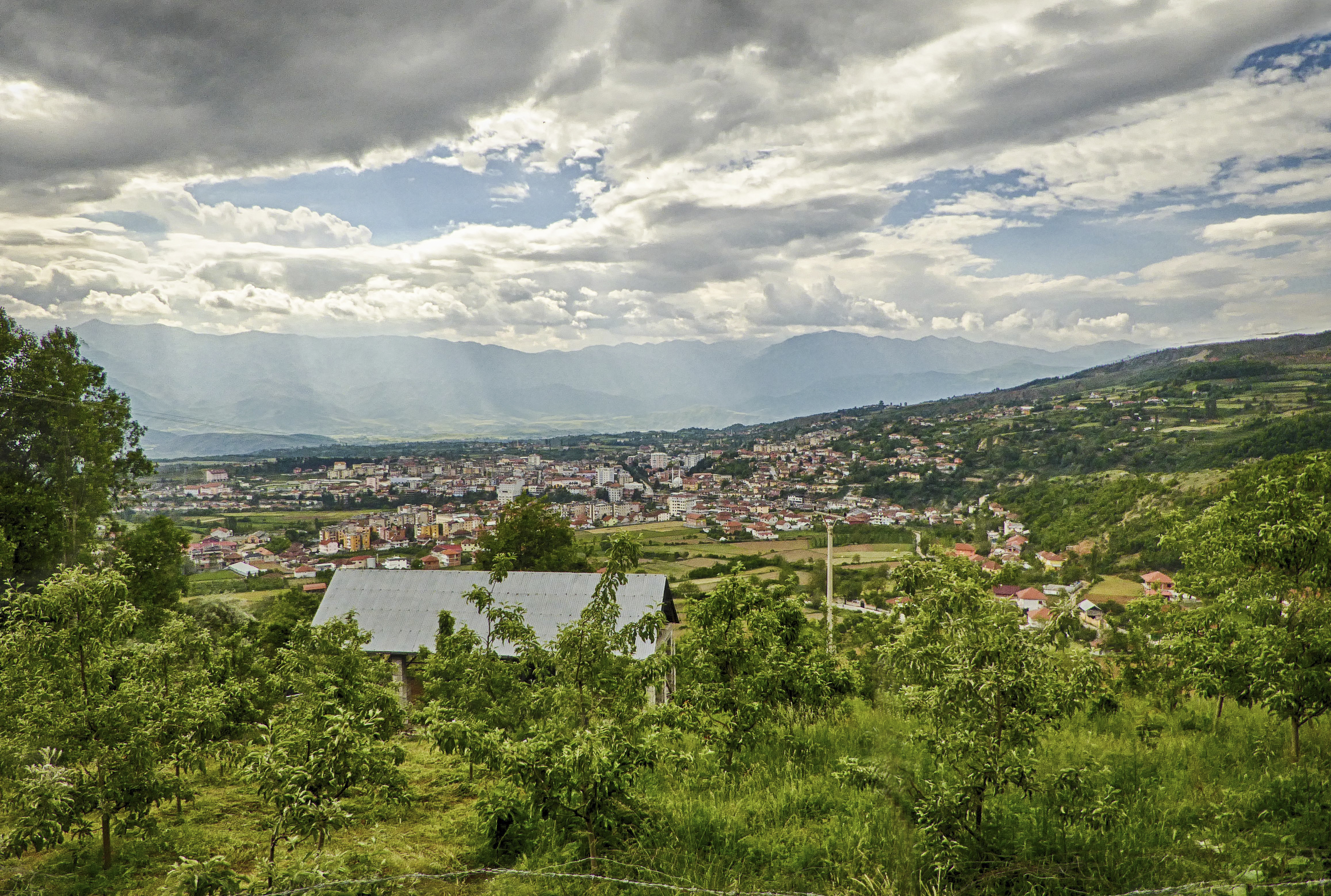 Panoramic view of Peshkopi  showcasing modern urban living and real estate opportunities