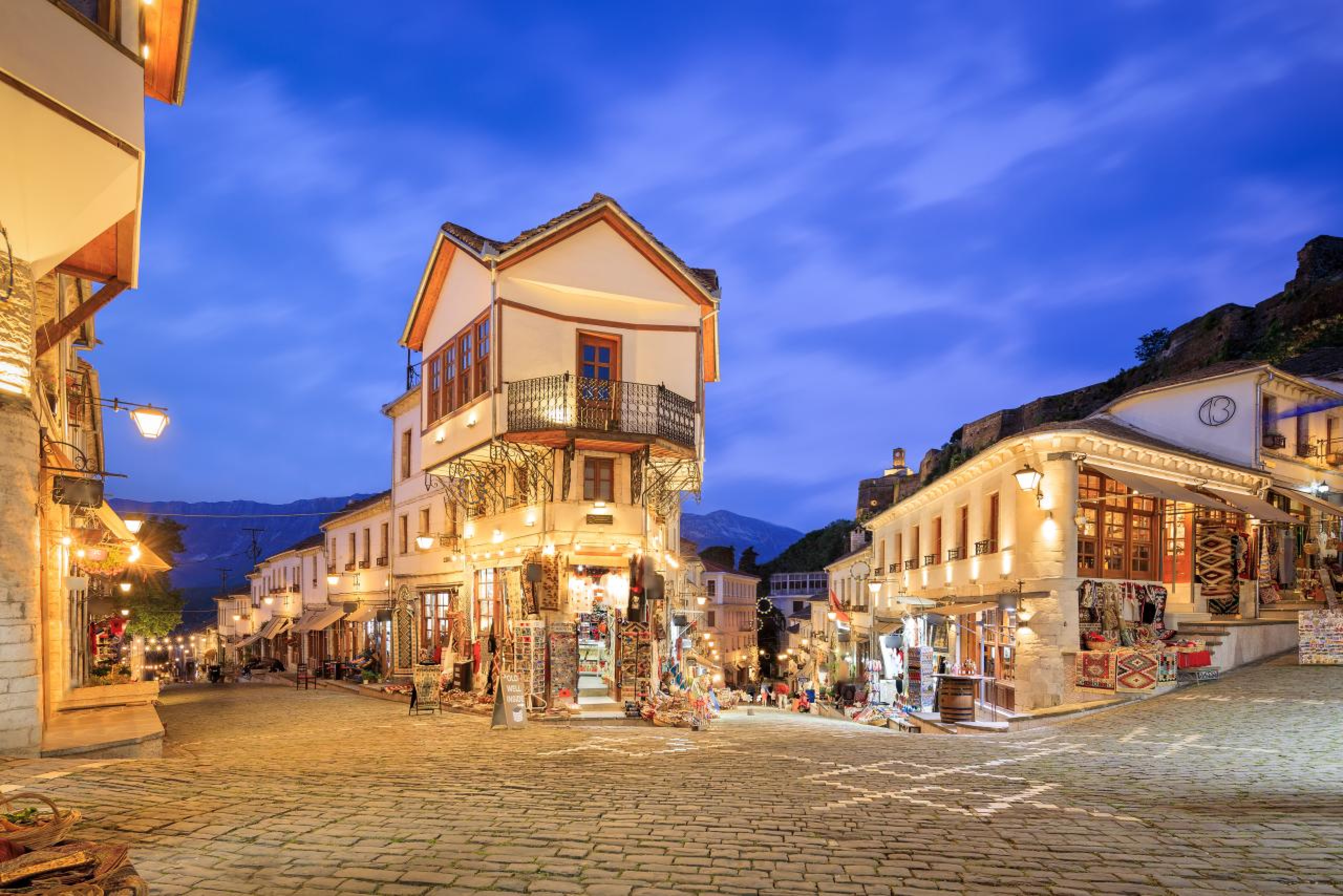 Panoramic view of Gjirokastër  showcasing modern urban living and real estate opportunities