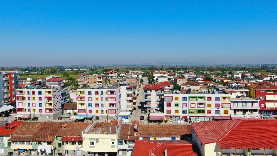 Panoramic view of Roskovec  showcasing modern urban living and real estate opportunities