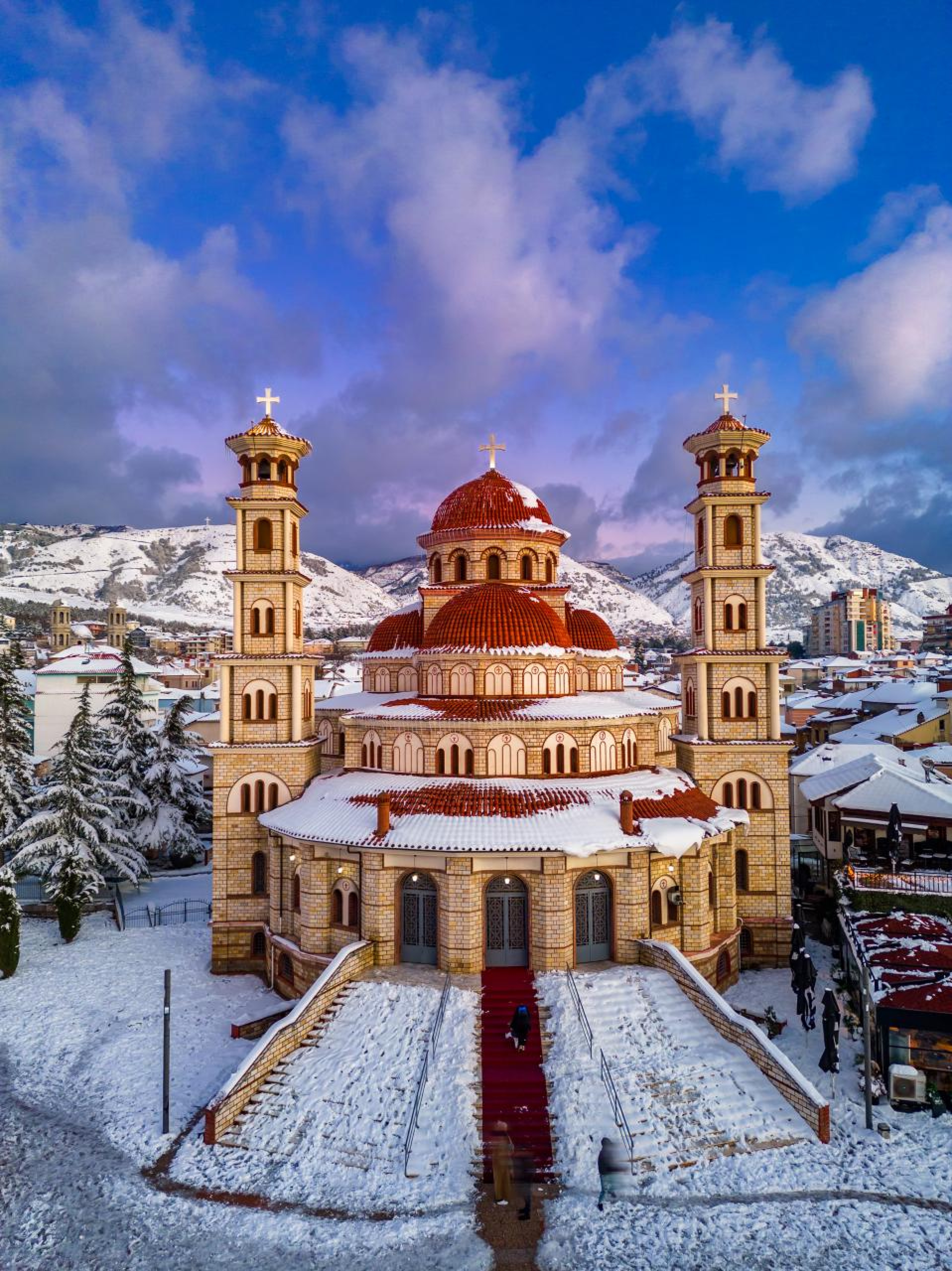 Panoramic view of Korce showcasing modern urban living and real estate opportunities