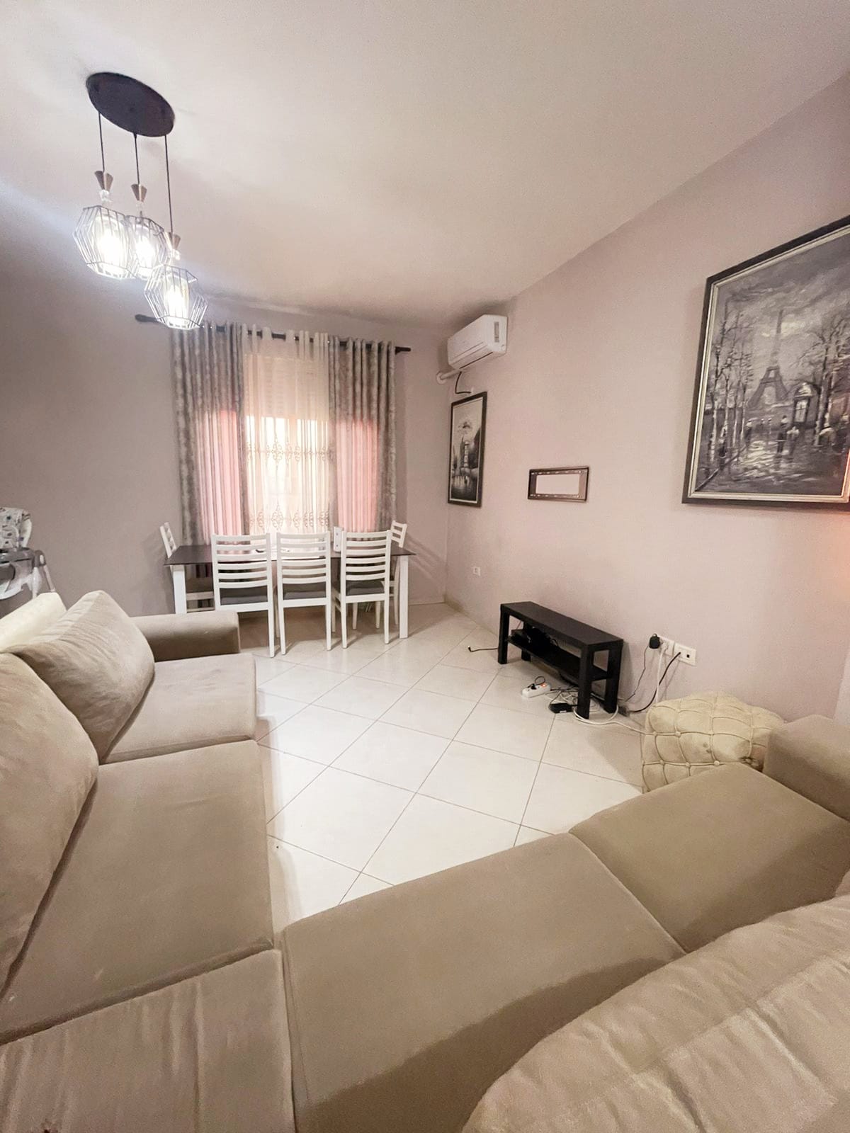 Apartament 2+1 i mobiluar plotësisht me qira në Fresk, 80m²