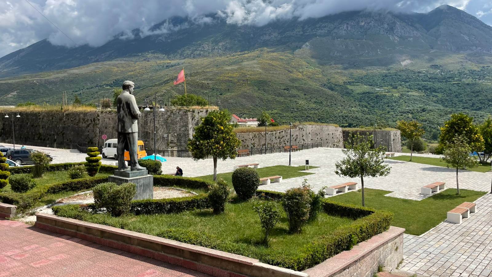Panoramic view of Tepelena  showcasing modern urban living and real estate opportunities